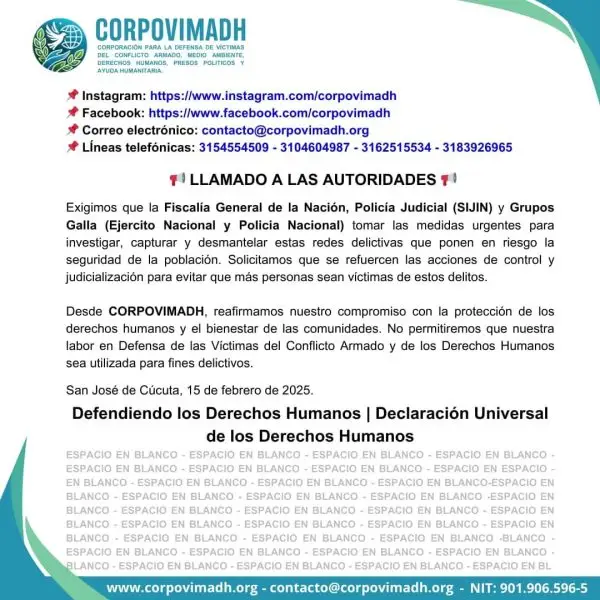 Comunicado 15 Febrero 2025