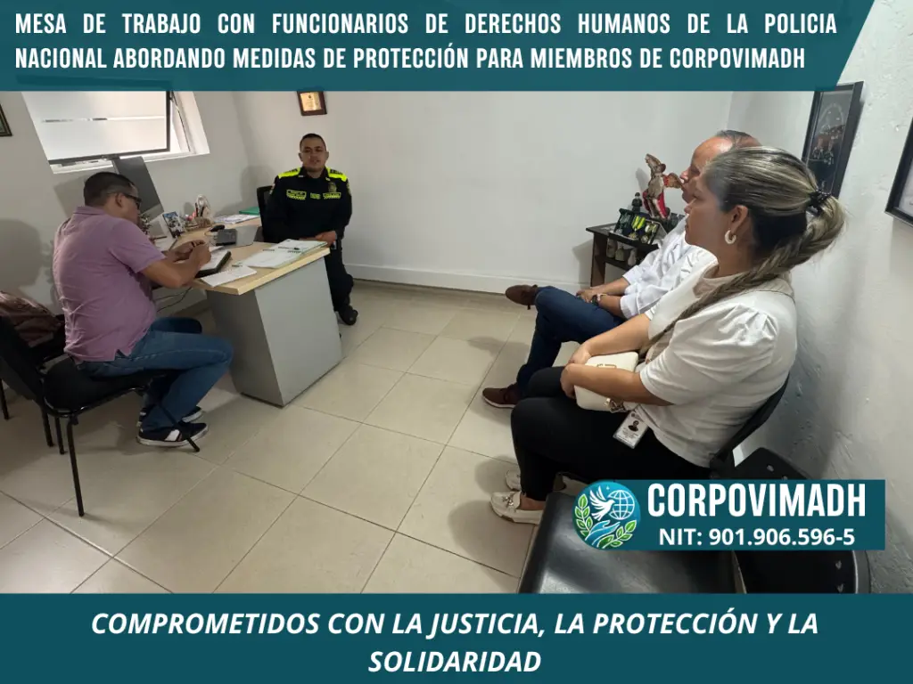 REUNIÓN CON LA OFICINA DE DERECHOS HUMANOS DE LA POLICIA METROPOLITANA DE BUCARAMANGA.